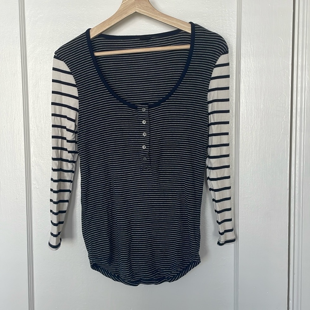 J Crew Ribber Striped Shirt